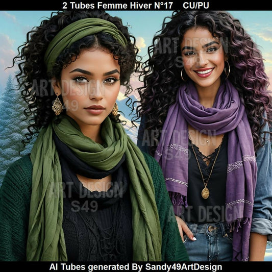 2 Tubes Femme Hiver N°17