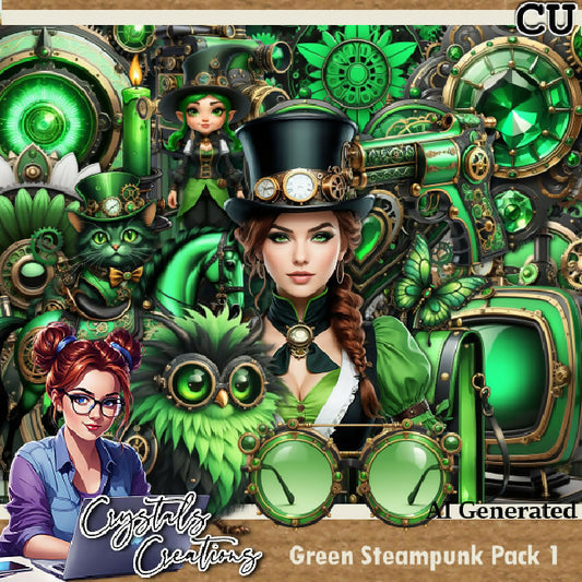 Green Steampunk CU Pack 1