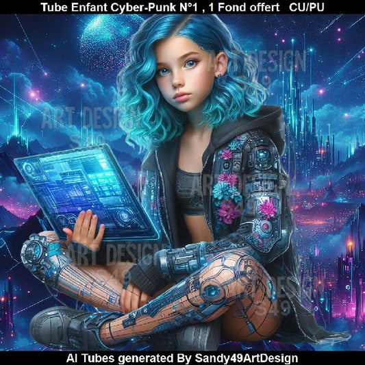Tube Enfant Cyber-Punk N°1