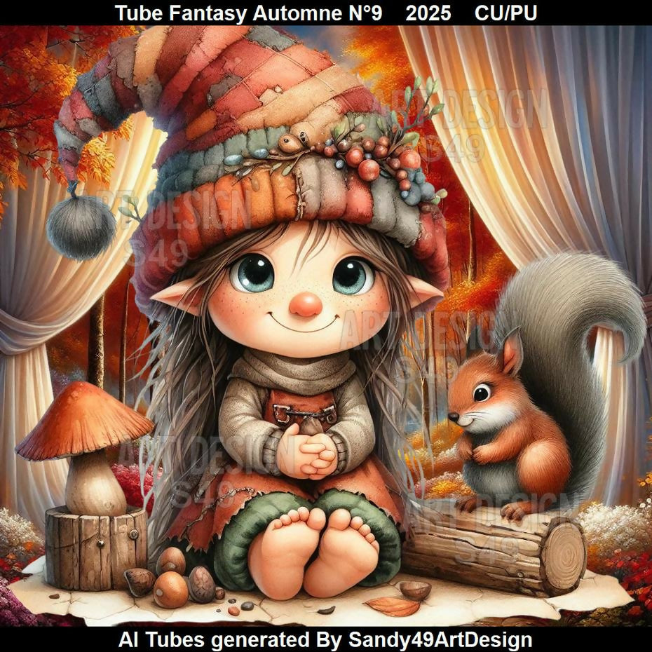 Tube Fantasy Automne N°9 2025