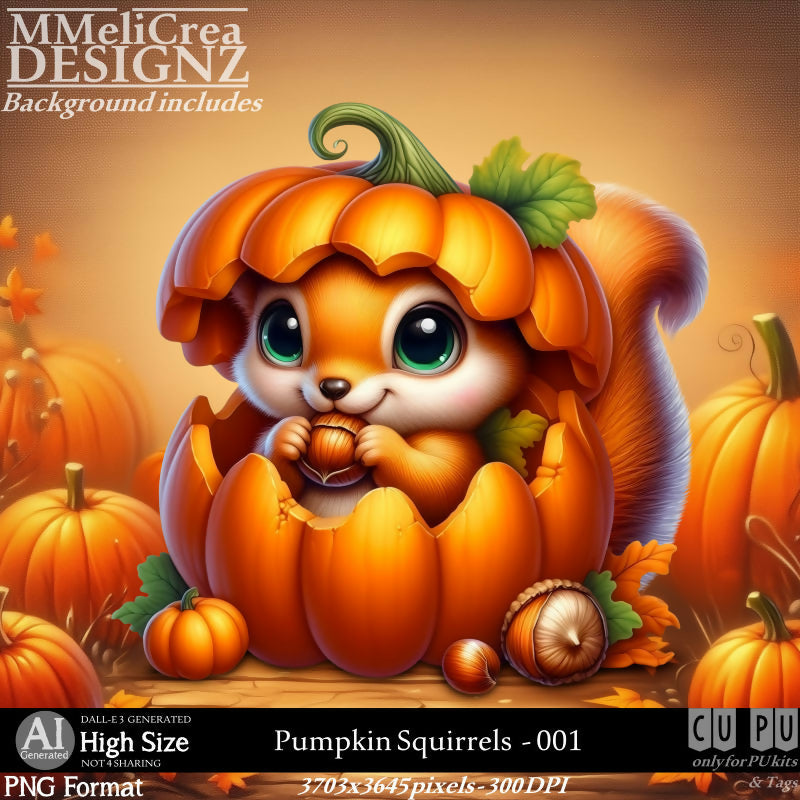 MMD - AI - Pumpkin Squirrels - CU001