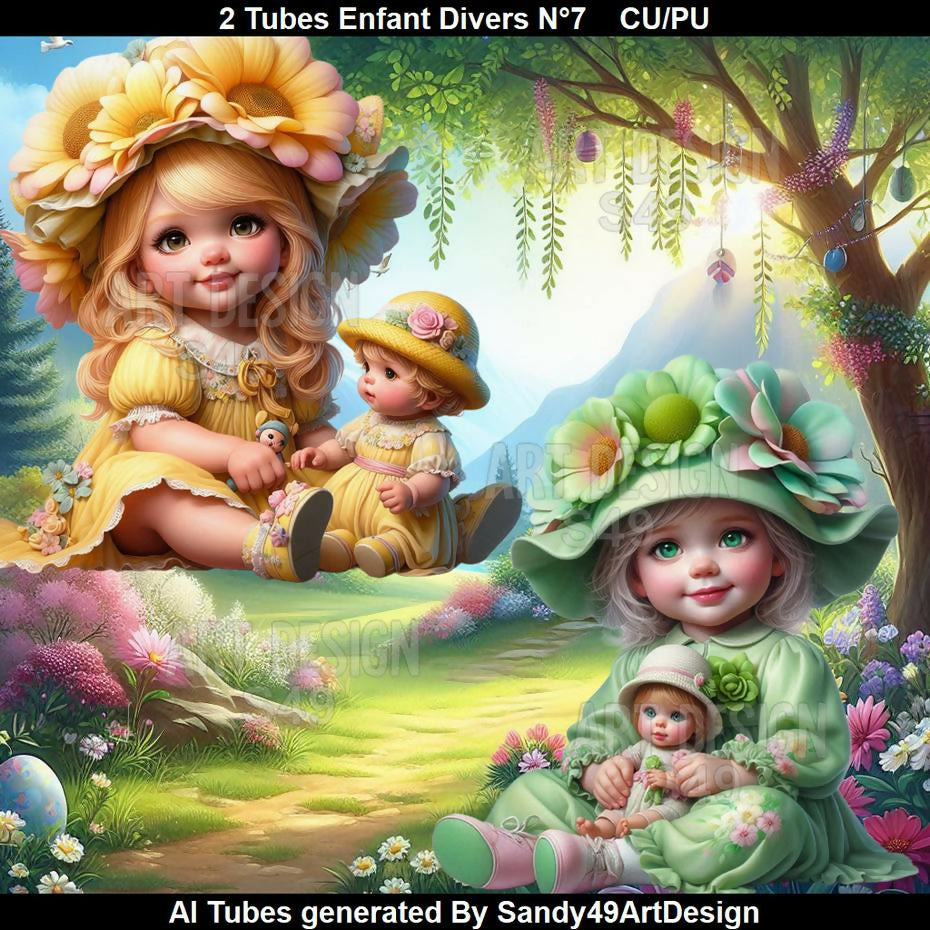 2 Tubes Enfant Divers N°7
