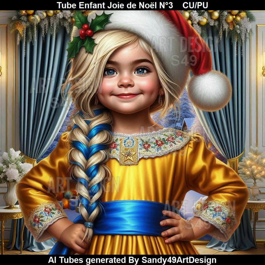 Tube Enfant La Joie de Noël N°3