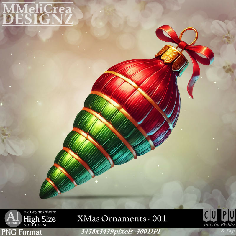 MMD - AI - XMas Ornaments - CU001