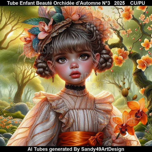 Tube Enfant Beauté Orchidée d'Automne N°3 2025