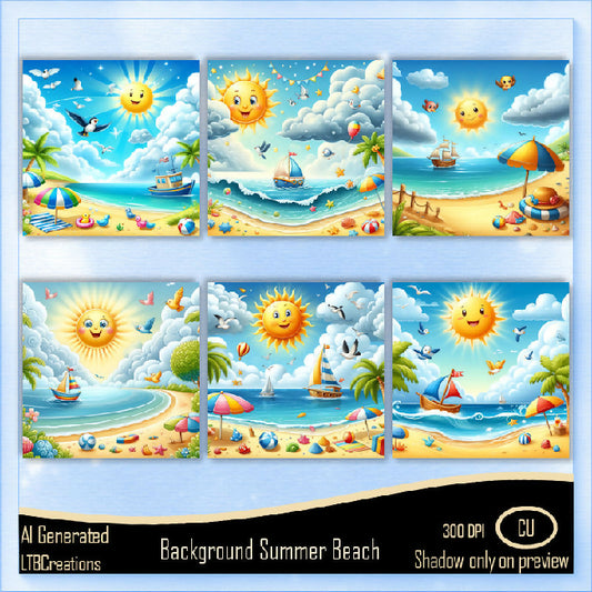 AI - Background Summer Beach