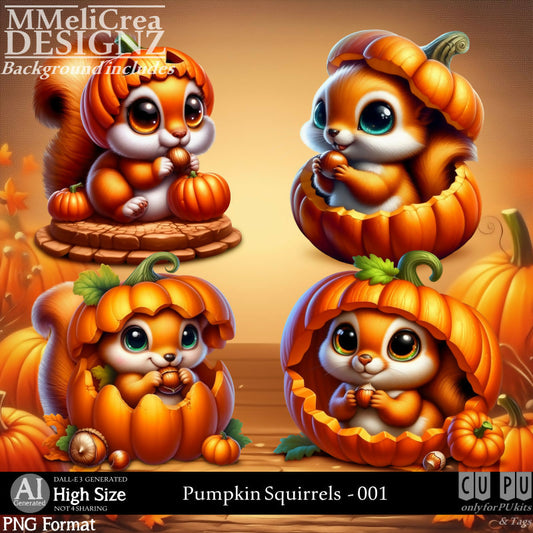 MMD - AI - Pumpkin Squirrels - CU001