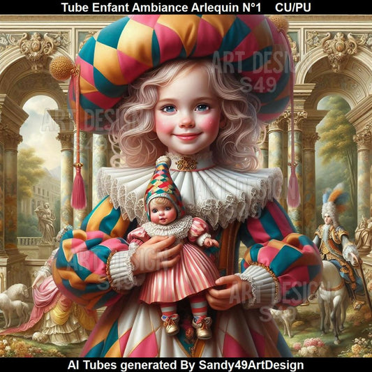 Tube Enfant Ambiance Arlequin N°1