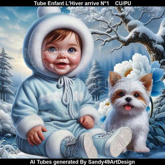 Tube Enfant L'Hiver arrive N°1