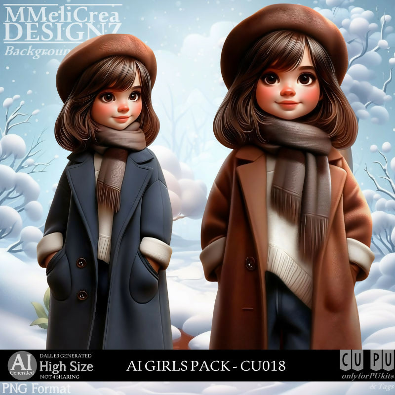 MMD - AI - GIRLS PACK - CU018