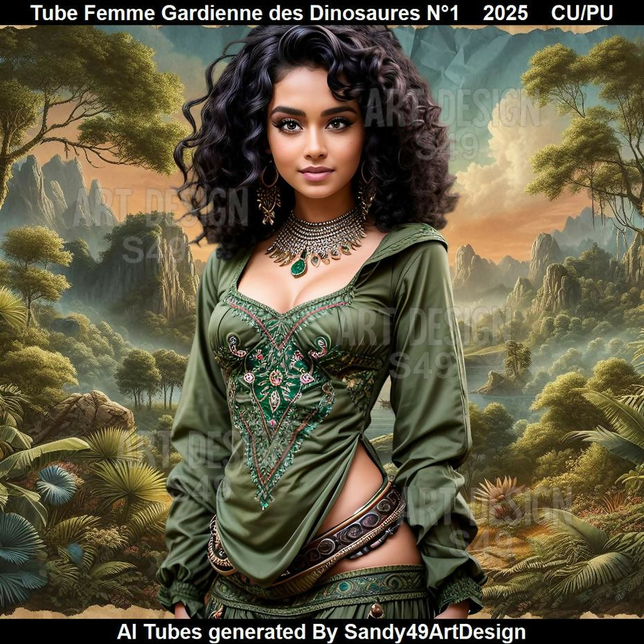 Tube Femme Gardienne de Dinosaures N°1 2025