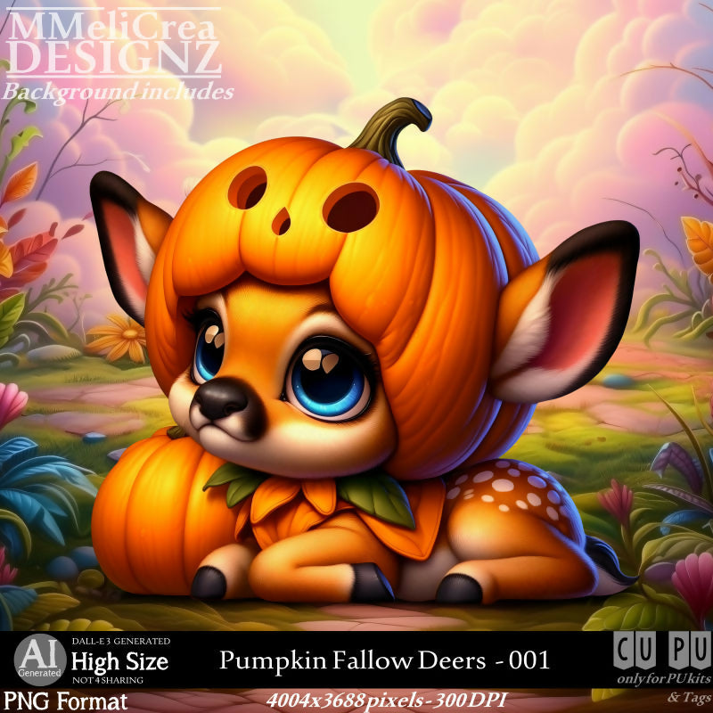 MMD - AI - Pumpkin Fallow Deers - CU001