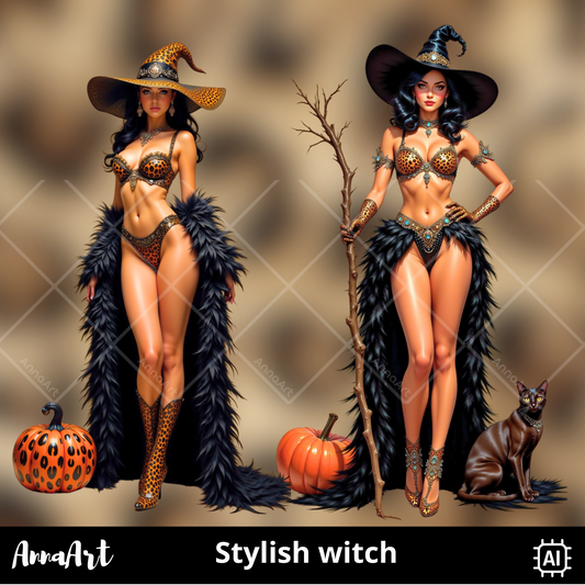 Stylish witch