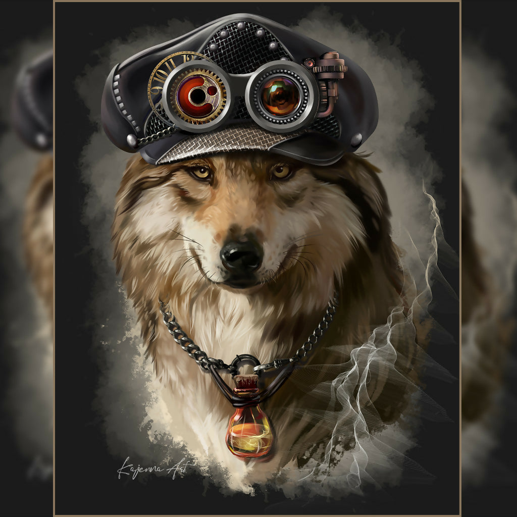 Steampunk wolf