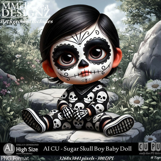 MMD - AI - CU Sugar Skull Boy Baby Doll