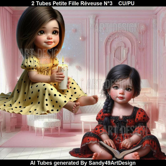 2 Tubes Enfant Rêveuse N°3