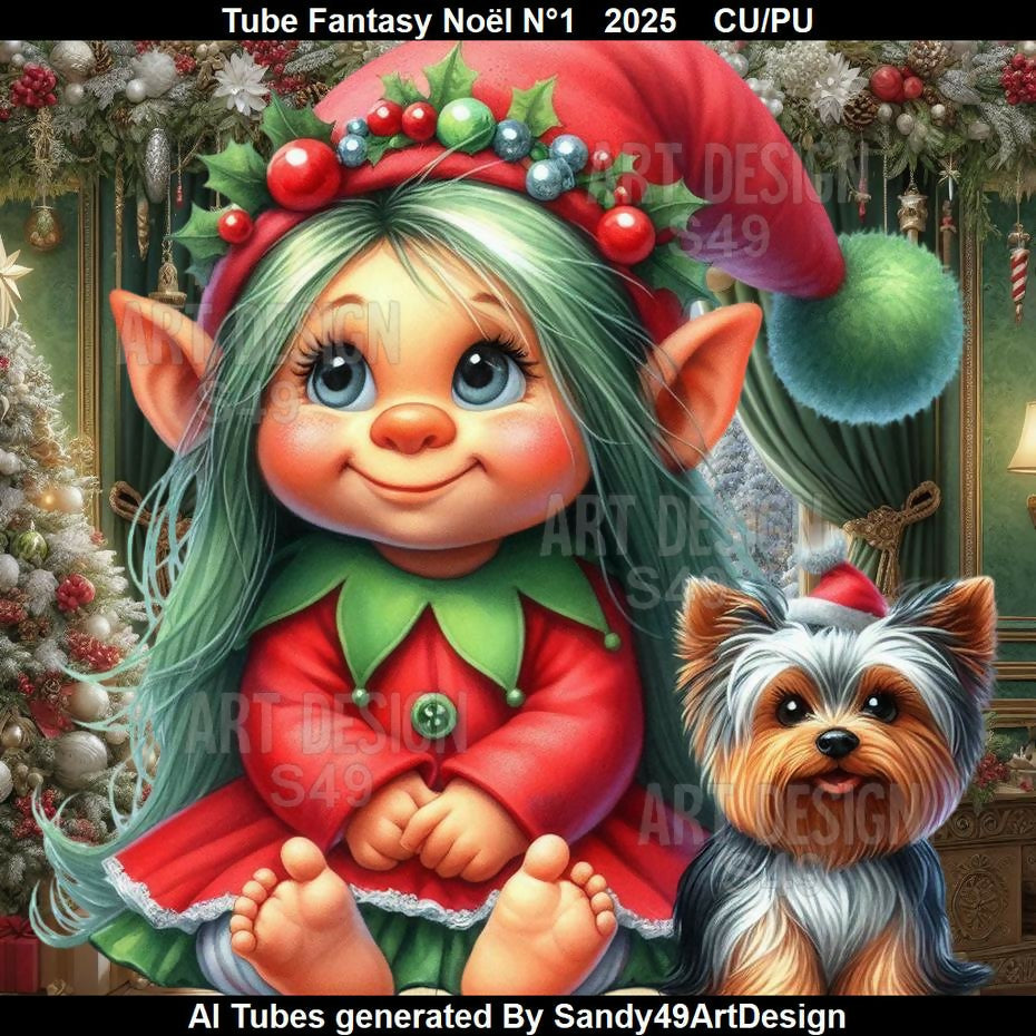 Tube Fantasy Noël N°1 2025