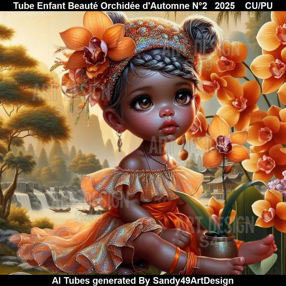 Tube Enfant Beauté Orchidée d'Automne N°2 2025
