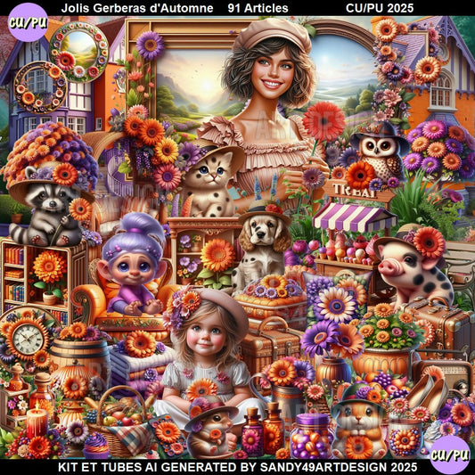 Jolis Gerberas d'Automne 2025