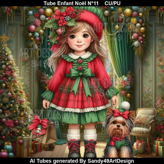 Tube Enfant Noël N°11