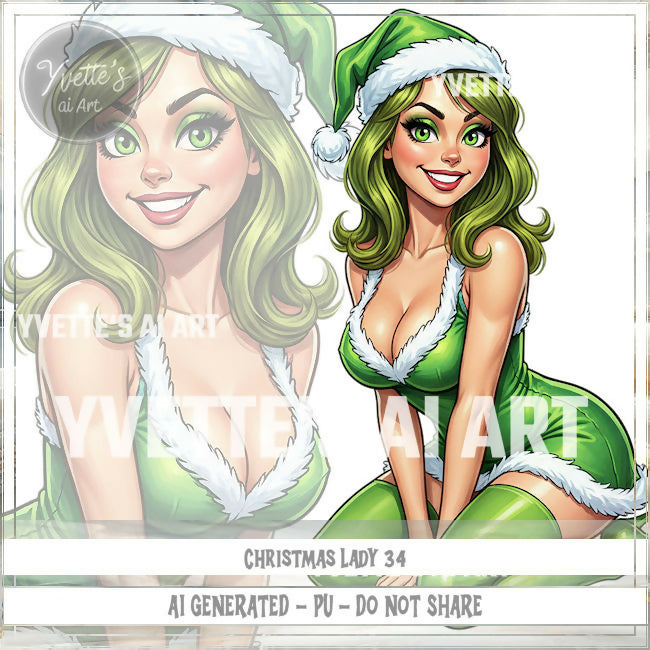 Christmas Lady 34