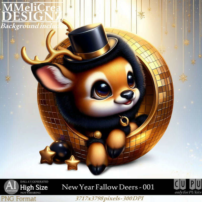 MMD - AI - New Year Fallow Deers - CU001