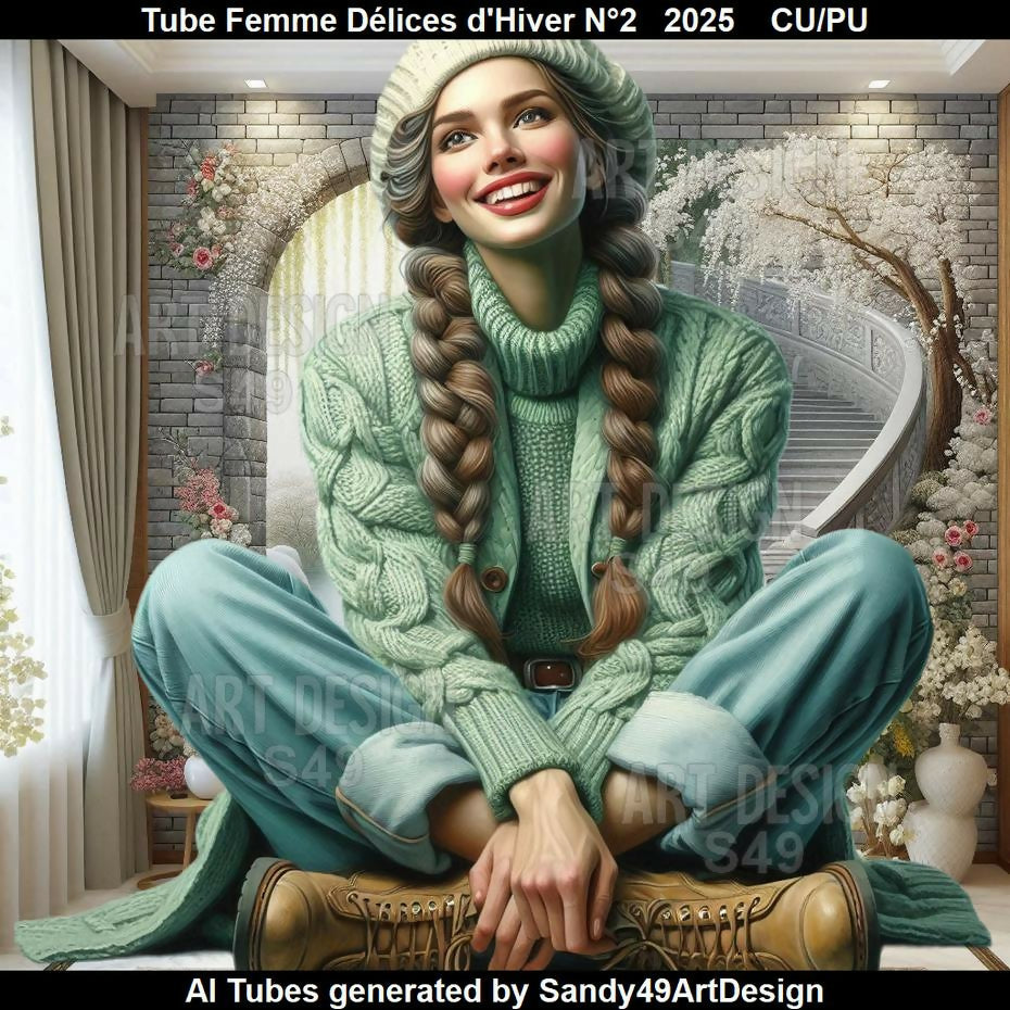 Tube Femme Délices d'Hiver N°2 2025