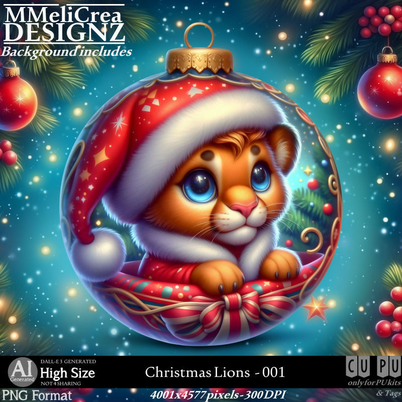 MMD - AI - Christmas Lions - CU001