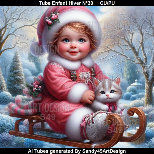 Tube Enfant Hiver N°38