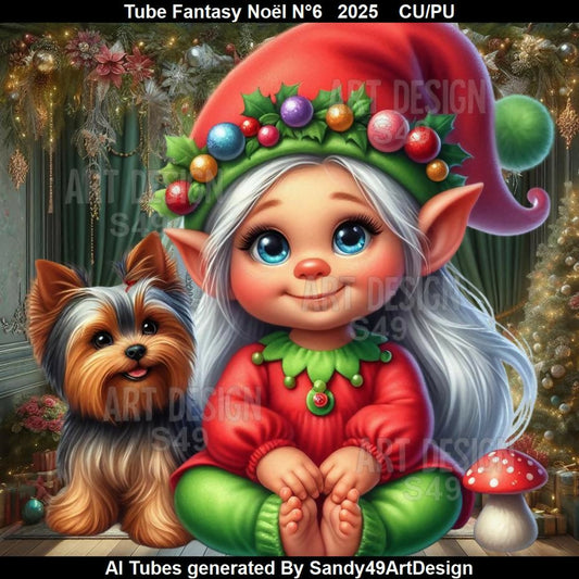 Tube Fantasy Noël N°6 2025