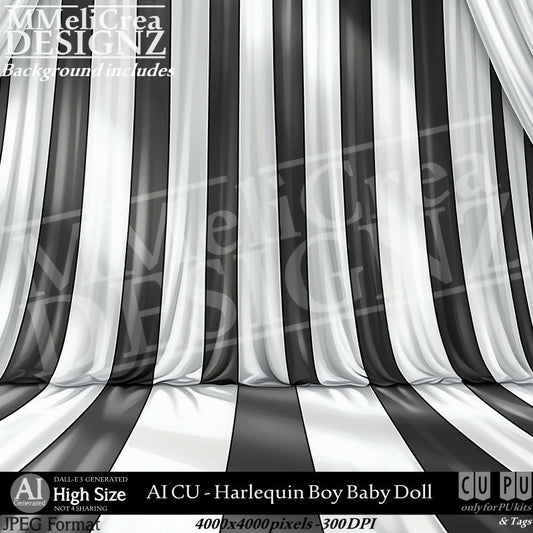 MMD - AI - CU Harlequin Boy Baby Doll