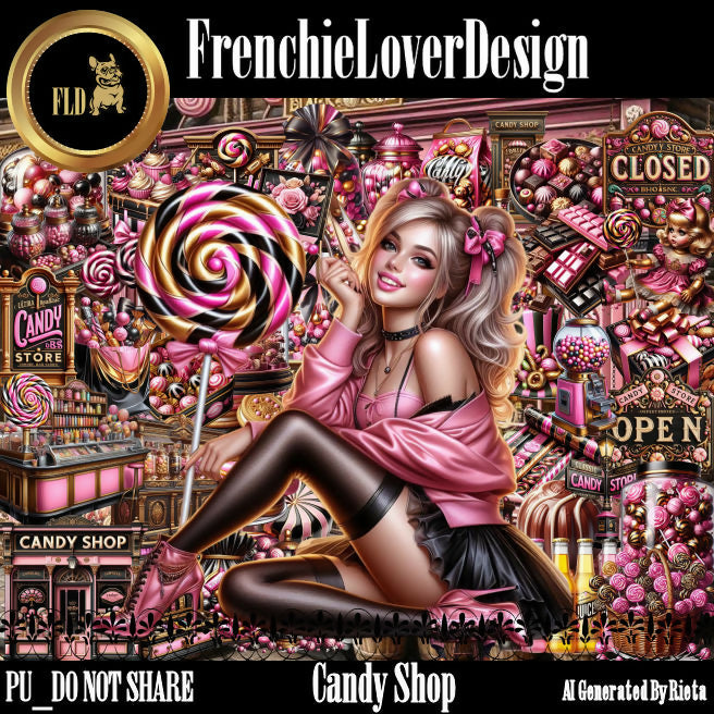 FrenchieLoverDesign_ Candy Shop