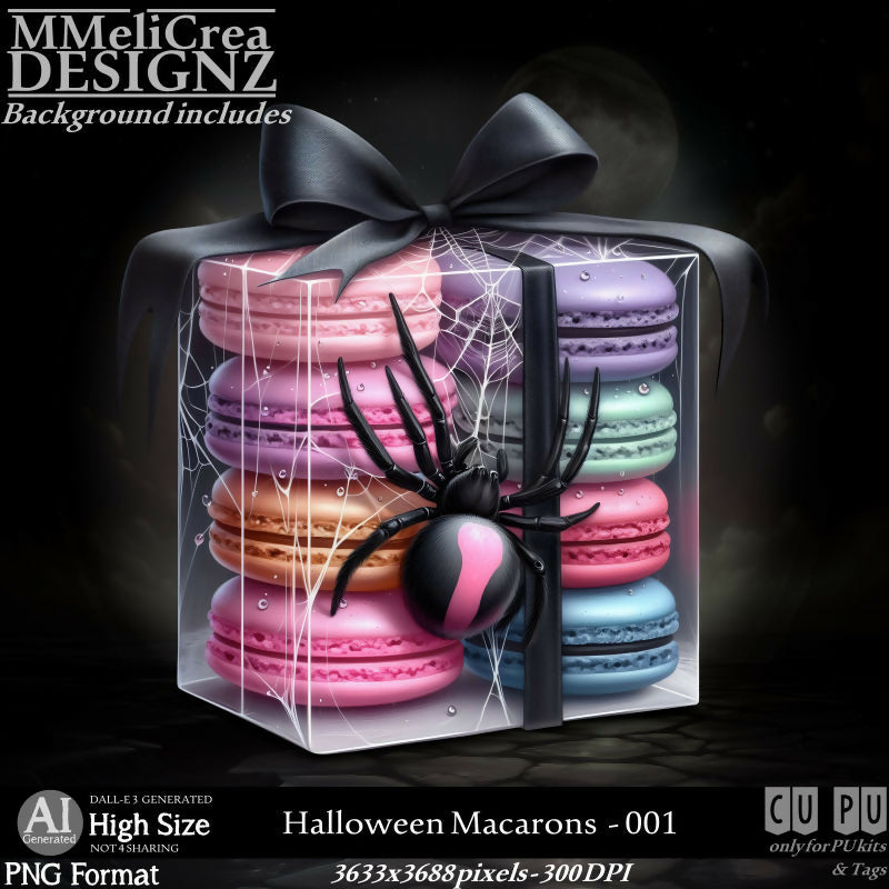 MMD - AI - Halloween Macarons - CU001