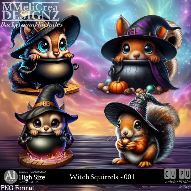 MMD - AI - Witch Squirrels - CU001