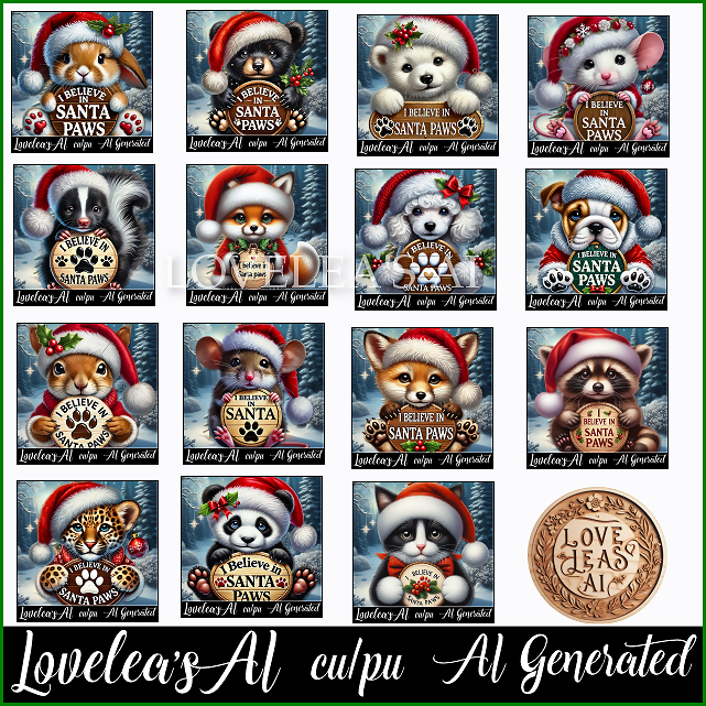 I BELIEVE IN SANTA PAWS PACK 1