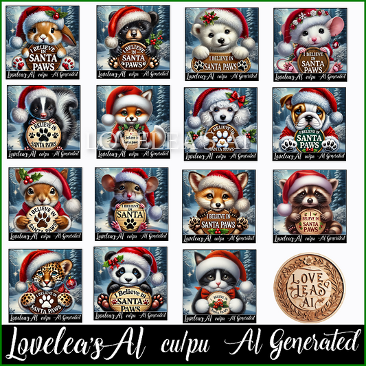 I BELIEVE IN SANTA PAWS PACK 1