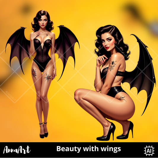 Beauty with wings