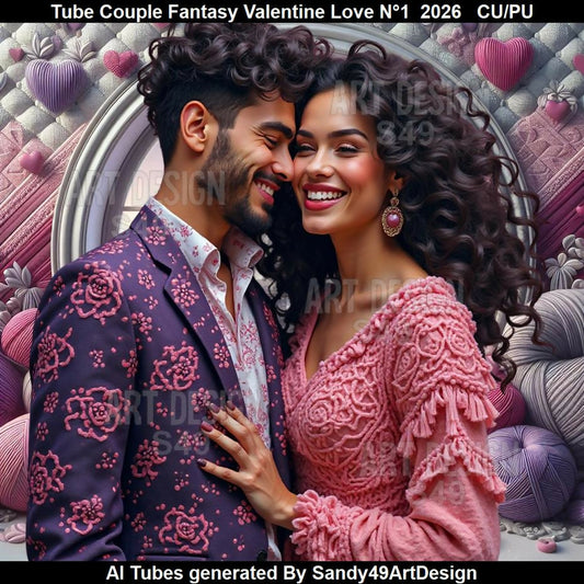 Tube Couple Fantasy Valentine Love N°1 2026