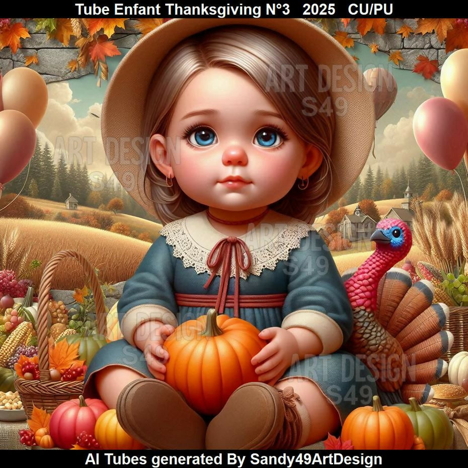 Tube Enfant Thanksgiving N°3 2025