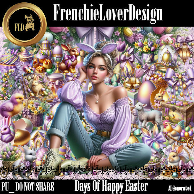 FrenchieLoverDesign_ Days Of Happy Easter