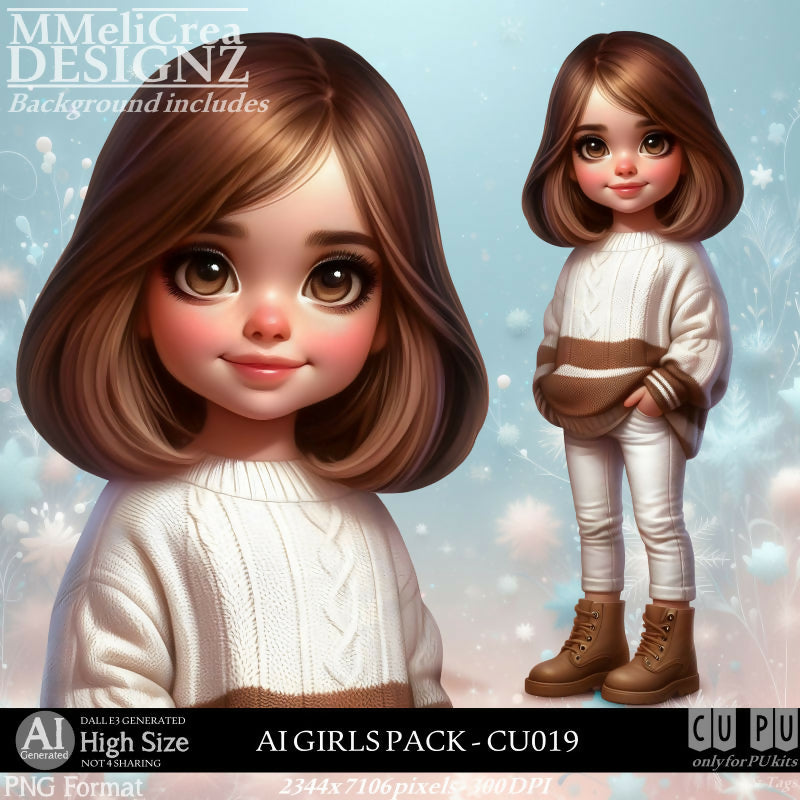 MMD - AI - GIRLS PACK - CU019