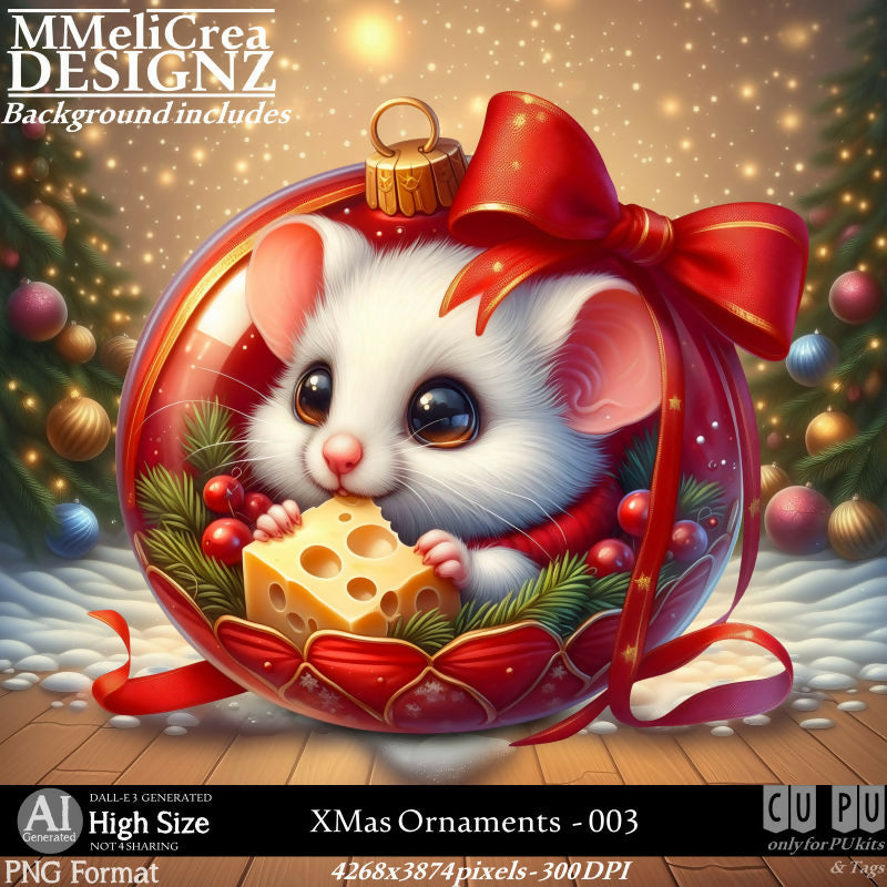 MMD - AI - XMas Ornaments - CU003