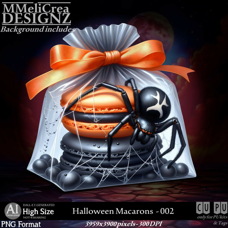 MMD - AI - Halloween Macarons - CU002