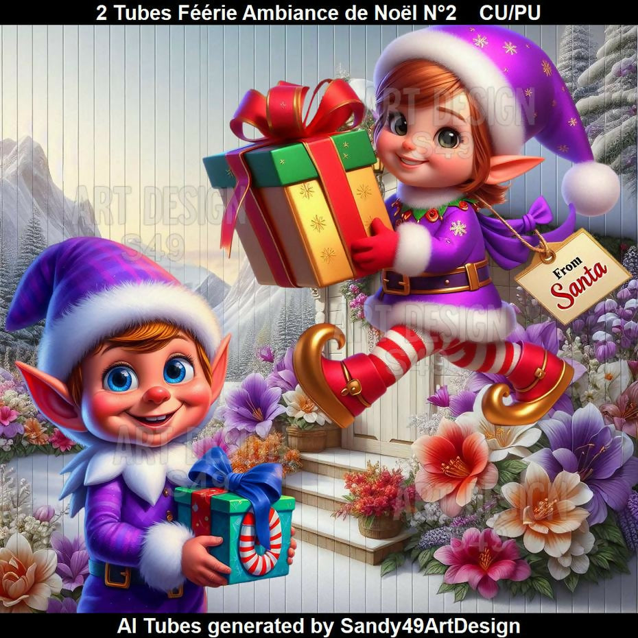 2 Tubes Féérie Ambiance de Noël N°2