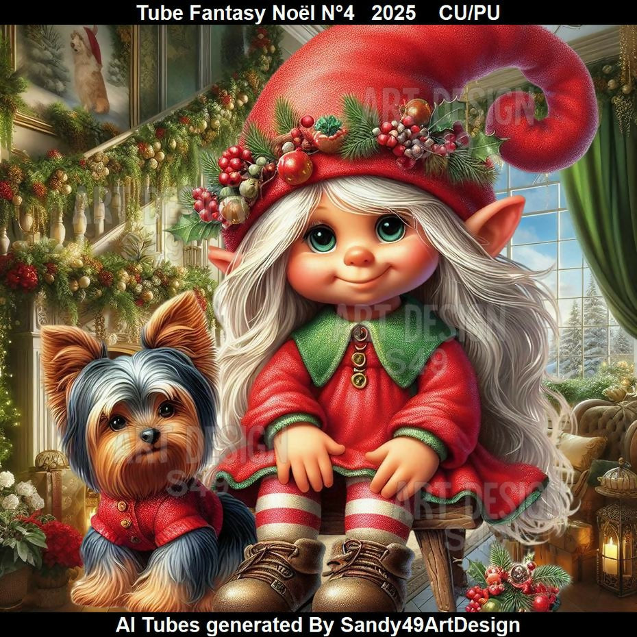 Tube Fantasy Noël N°4 2025