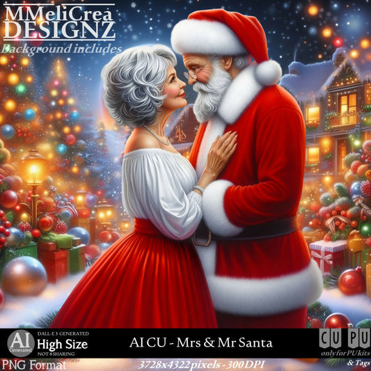 MMD - AI - CU Mrs & Mr Santa