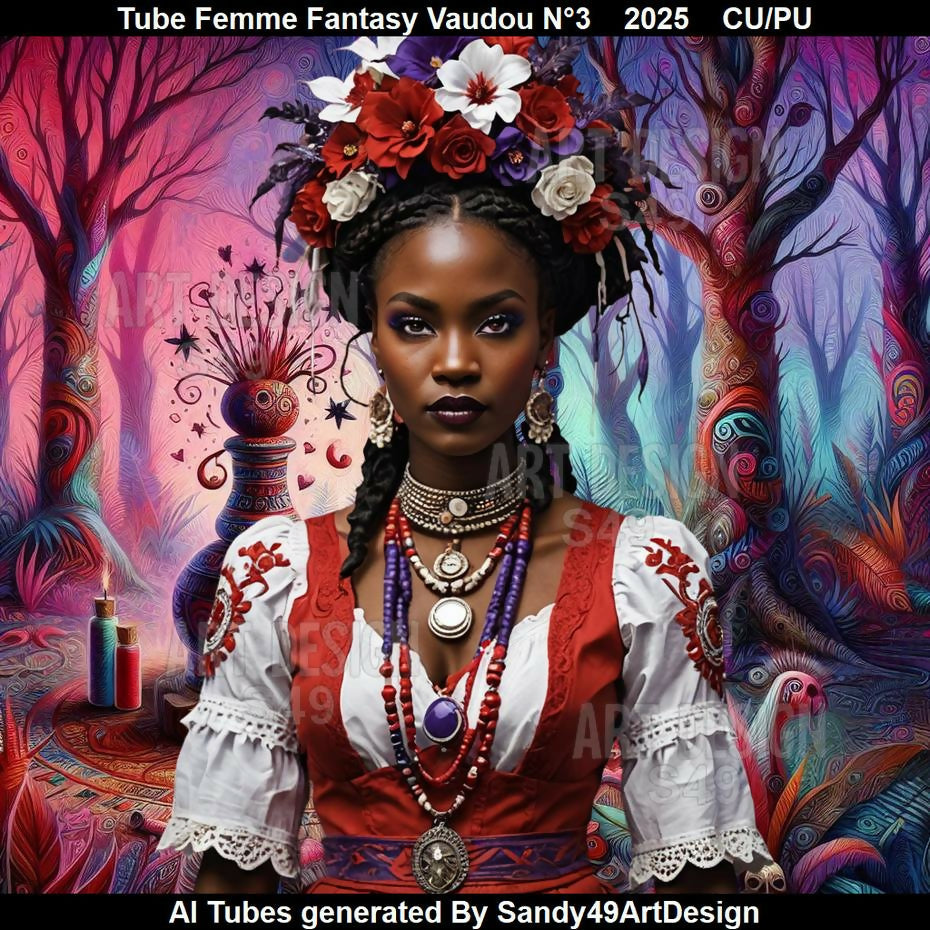 Tube Femme Fantasy Vaudou N°3 2025