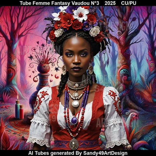 Tube Femme Fantasy Vaudou N°3 2025
