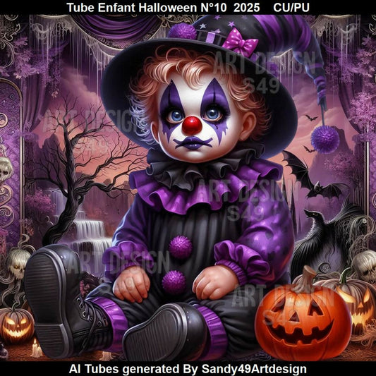 Tube Enfant Halloween N°10 2025