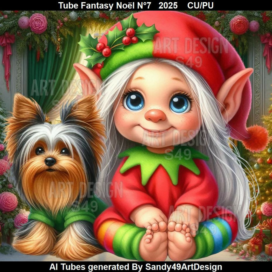 Tube Fantasy Noël N°7 2025